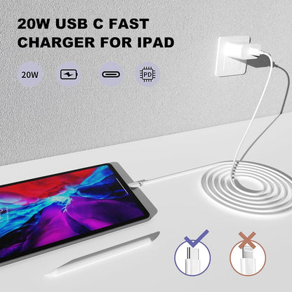 25W USB-C Fast Charger with USB-C to USB-C Cable – 2-Pin Adapter for iPhone 15 Series