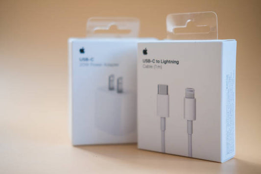 20W Fast Charger with Cable – 2-Pin USB-C Adapter + Lightning Cable for iPhone 8 to 14 Series